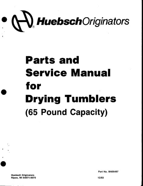 Huebsch 50lbs dryer service manual service. - Manual for vw polo 1994 2000 torrent.