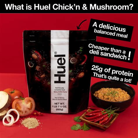 Sep 16, 2020 · Hot and Savory and more. Feedback. Eric_E_Dolecki September 16, 2020, 12:12am 1. I’m about to be mostly on my own, so I’m thinking Huel shakes for breakfast and I just ordered hot and savory for lunches. Seems like low effort, good nutrition ways to go.