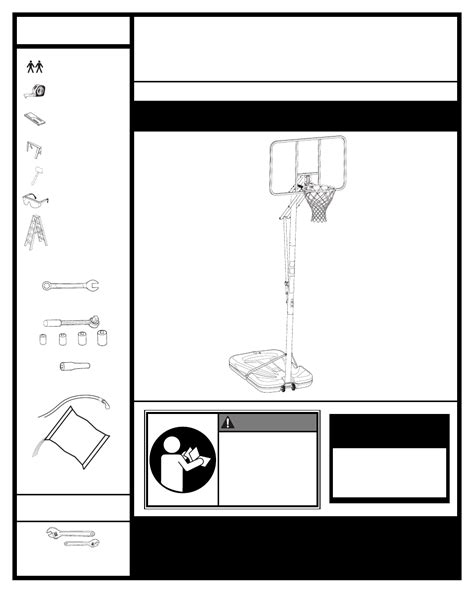 Huffy Portable Basketball System User Manual 39 pages