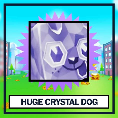 Huge Crystal Dog Pet Simulator X eBay