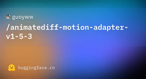 Hugging face animatediff motion modules.  These modules are applied after the Resnet...