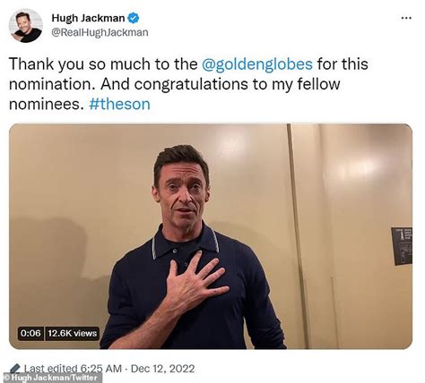 Hugh Jackman offers heartfelt thanks after he scores a Golden …