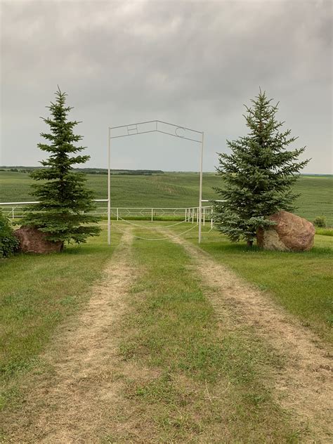 Hughenden Hutterite Colony Cemetery in Hughenden, Alberta