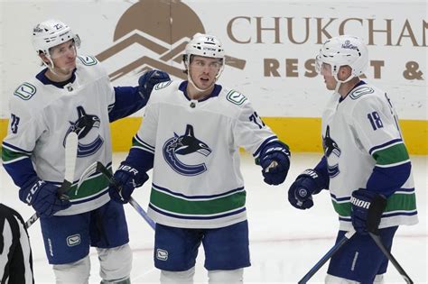Hughes has goal, 4 assists as Canucks win 10-1, send winless Sharks to 10th straight loss