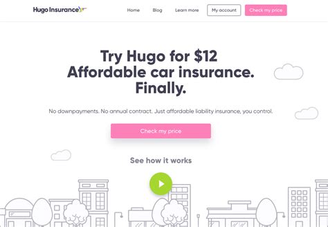 Hugo insurance app. Pay-as-you-go car insurance. Only pay for days that you drive. Nothing more. 