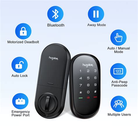 Hugolog lock. HU04 Smart Lock. (1) $199.99. Overview. Upgrade Existing Deadbolt in Minutes. Remote Lock / Unlock via Mobile APP (Bluetooth Gateway required) Emergency Power Port for Drained Battery. Unlock Doors for Friends and Family. Pin Code Management in Mobile APP. 