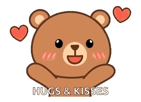 Hugs and kisses gif cute. With Tenor, maker of GIF Keyboard, add popular Teddy Bear Hugs animated GIFs to your conversations. Share the best GIFs now >>> 