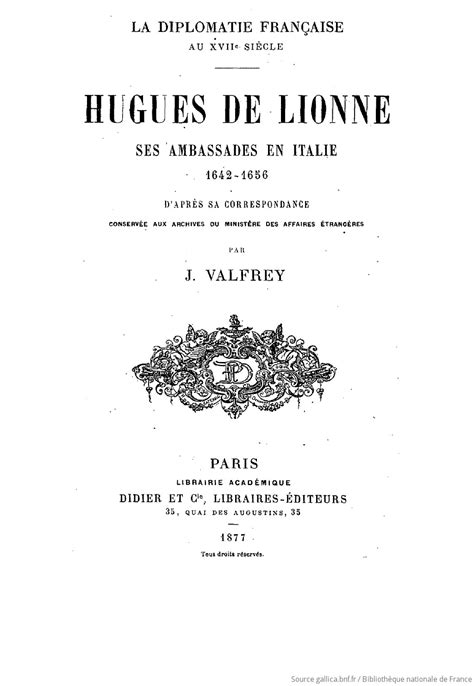 Hugues de lionne, ses ambassades en italie,1642 1656, d'apre  s sa correspondance. - Il breve manuale delle previsioni sulla gestione del denaro dei mercati a termine e.
