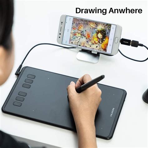 Huion H640P Graphics Tablets OSU Drawing Tablet with 6 Shortcut Keys