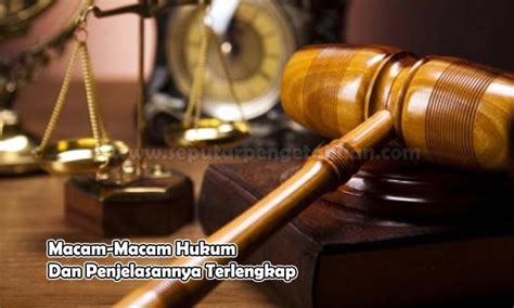 Hukum, Disiplin Hukum, Macam-macam Hukum Dan …