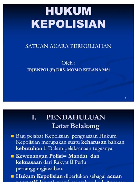 Hukum Kepolisian PDF - Scribd