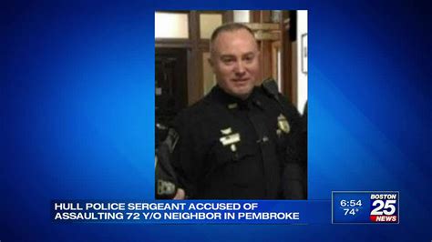 Hull police sergeant arrested, placed on leave for allegedly assaulting 72-year-old neighbor