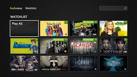 Hulu Plus Show List Examples and Forms