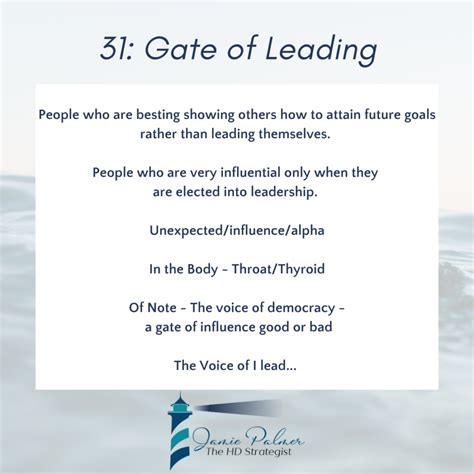 Human Design Transits Gate 31 The Gate of Leading Influence Jamie Palmer Human Design