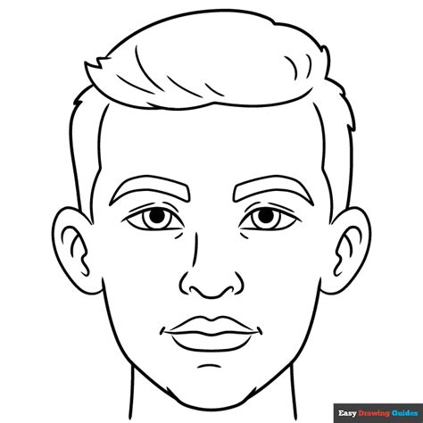 Human Face Coloring Page