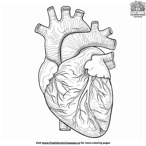 Human Heart Coloring Workshee