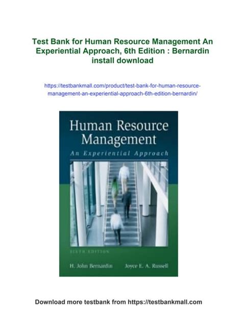Human Resource Management An Experiential Approach 6th Edition Pdf
