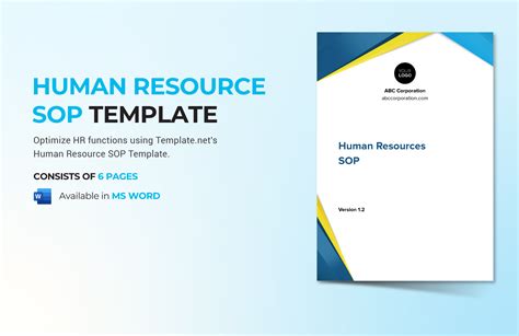 Human Resource SOP Template in Word Download