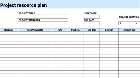 Human Resource Template Archives Project Documentation Planning