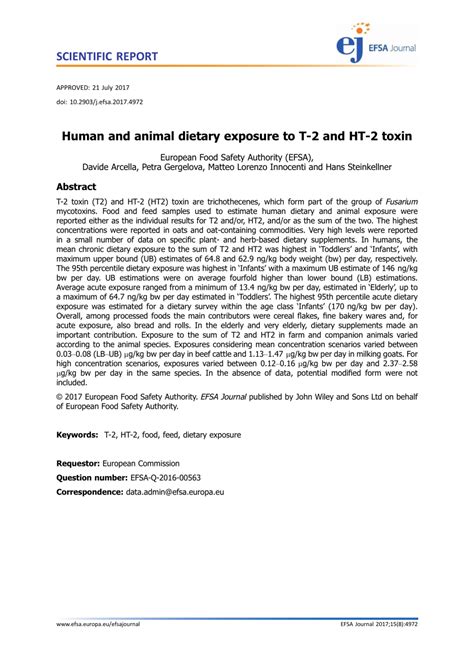 Human and animal dietary exposure to T-2 and HT-2 …