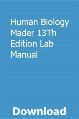 Human biology mader 13th edition lab manual. - Honda acura integra 1994 service manual.