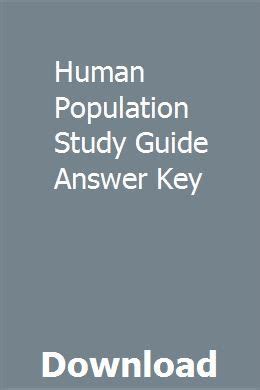 Human population study guide answer key. - Haynes manual rover 25 free download.