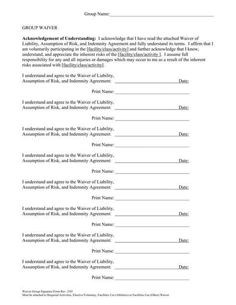 Humana Waiver Of Liability Form FREE 28+ Sample Liability Forms in