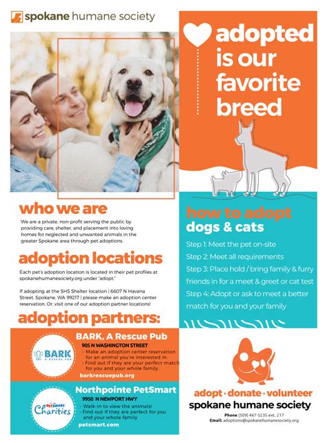 Humane society spokane. We are a private, non-profit serving the public by providing care, shelter, and placement into loving homes for neglected and unwanted animals in the greater Spokane area through pet adoptions. 