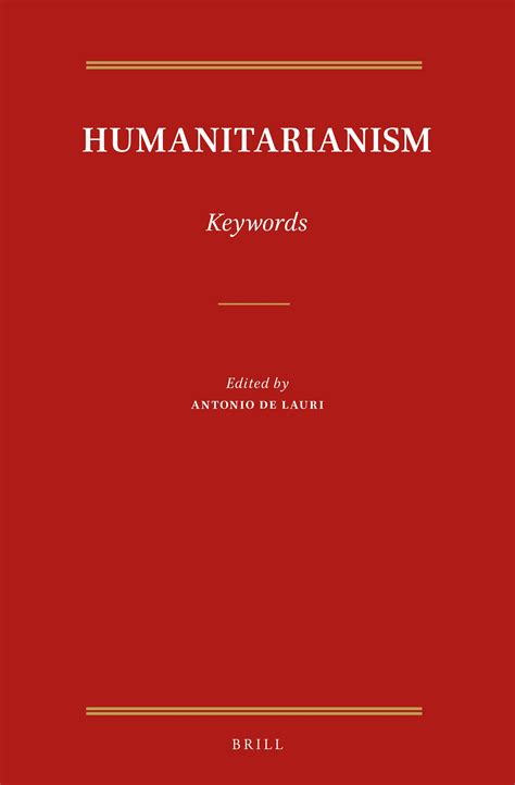 Humanitarianism: Keywords Brill