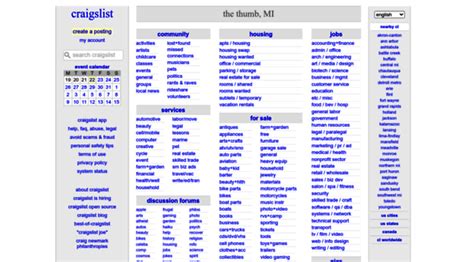 Humb craigslist. craigslist provides local classifieds and forums for jobs, housing, for sale, services, local community, and events 
