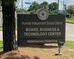 Independent School District. Find Us . Humble ISD 10203 Birchridge Drive Humble, Texas TX 77338 Phone: 281-641-1000 Fax: 281-641-1050. 