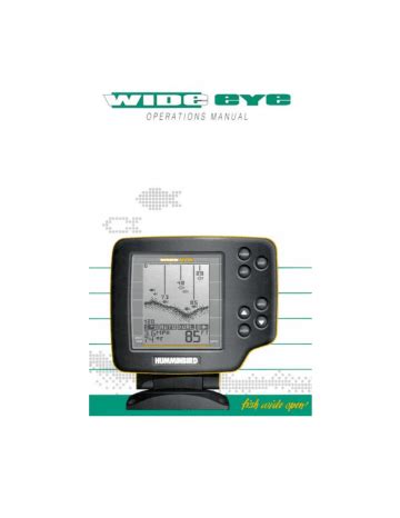Humminbird wide eye fish finder manual. - Beth moore esther viewer guide session 2.
