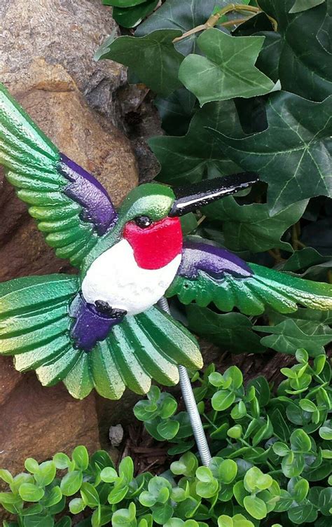 Hummingbird Garden Decor - Etsy