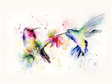 Hummingbird in love - Etsy Schweiz