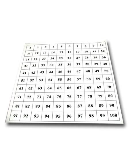 Hundred Board with Control Chart E&O Montessori, US