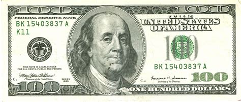 An old rare $100 bill in a mint condition worth $40,