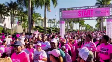 Hundreds at Amerant Bank Arena raise breast cancer awareness in annual Making Strides walk