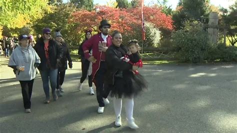 Hundreds gather for Halloween walk to raise money for Boston Shriners Hospital