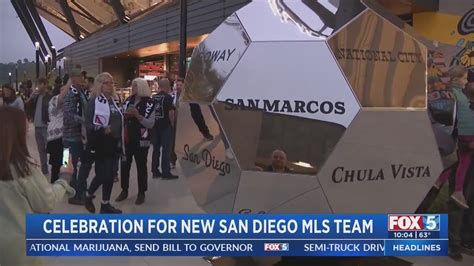 Hundreds gather to celebrate new San Diego MLS team