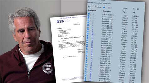 Hundreds of documents unsealed in case related to Jeffrey Epstein