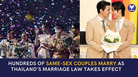 Hundreds wed as Thai same