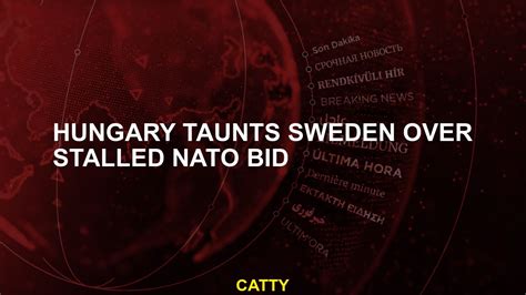 Hungary taunts Sweden over stalled NATO bid