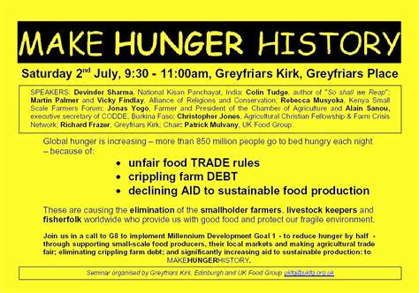 Hunger And History