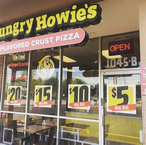 Hungry howie's tempe. Mar 19, 2024 · Hungry Howie's Pizza & Subs has an overall rating of 3.6 out of 5, based on over 610 reviews left anonymously by employees. 64% of employees would recommend working at Hungry Howie's Pizza & Subs to a friend and 45% have a positive outlook for the business. This rating has decreased by 2% over the last 12 months. 