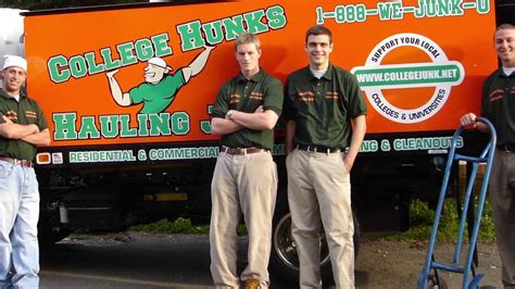 Hunks hauling junk. College Hunks Hauling Junk was founded in 2004 after its co-founder won $10,000 in an annual business plan contest. College Hunks has appeared in Inc Magazine’s 500 Fastest Growing Companies and has more than 100 locations across the U.S. and Canada. 