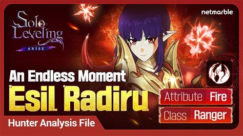 Hunter Analysis File: Esil Radiru Solo Leveling:ARISE.