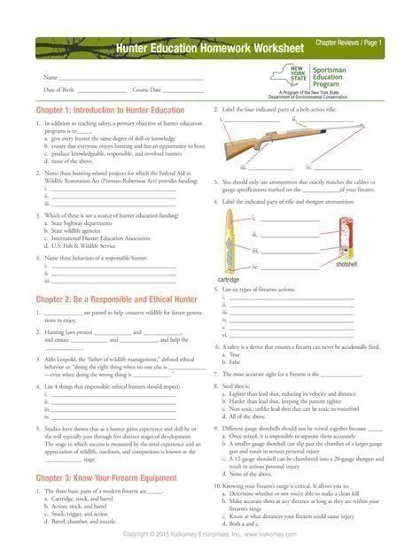 Hunter safety questions. Study Guide for Hunting Education. Unit 1: Introduction to Hunter Education. Unit 2: Be a Responsible and Ethical Hunter. Unit 3: Preparation and Survival Skills. Unit 4: Know Your Firearm Equipment. Unit 5: Basic Shooting Skills. Unit 6: Specialty Hunting. Unit 7: Wildlife Conservation. Unit 8: Be a Safe Hunter. 