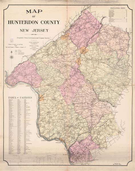 Hunterdon County Pocket Map 880971851 eBay