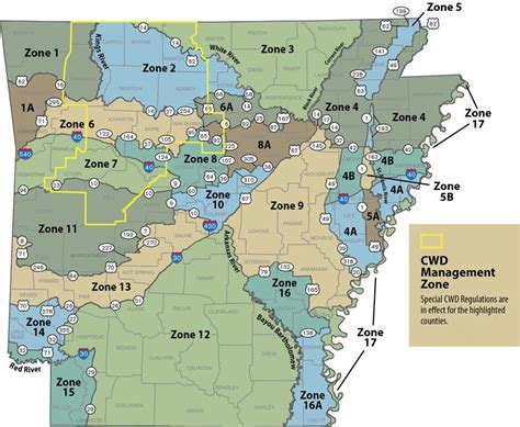 Hunting zones in arkansas. Code of Regulations out of page 20, 02.02 WILDLIFE MANAGEMENT AREAS ESTABLISHED AS ZONES 04-13 Each WMA (Code 01.00-C WMA) is a separate zone for which the Commission may establish and apply hunting regulations. 