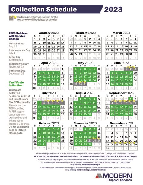 Huntington Garbage Calendar 2023